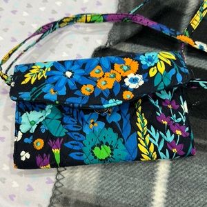 Womens wallet with crossbody strap